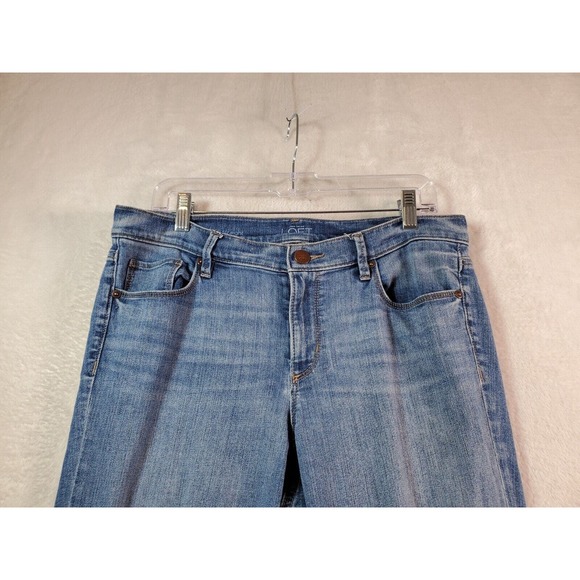 LOFT Jeans Womens Size 32 Blue Denim Cotton Pockets Flat Front Straight Leg - Picture 4 of 10